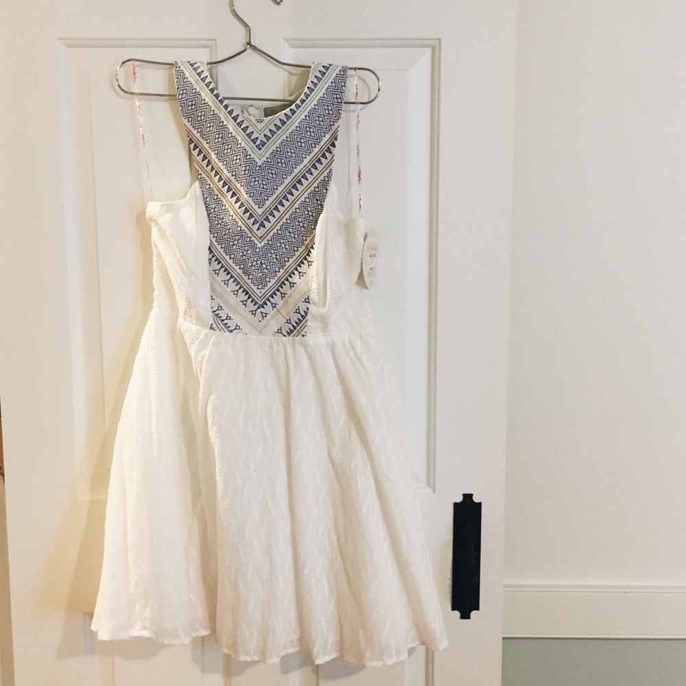 NWT Fit and flare linen dress